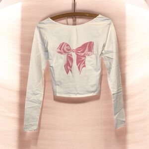 Xs Kimchi Blue Nadia Bow Low-Back Top